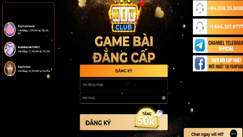 Cách thức đăng ký HitClub trên máy tính